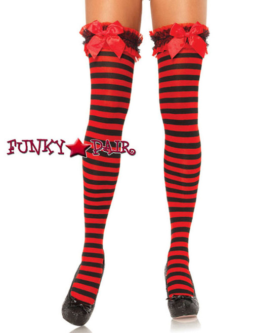 Leg Avenue LA6681, Royal Diamond And Heart Stockings