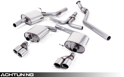 Milltek SSXAU242 Catback Quad Tip Street Exhaust Audi B8 A5 2.0T S-line M/T