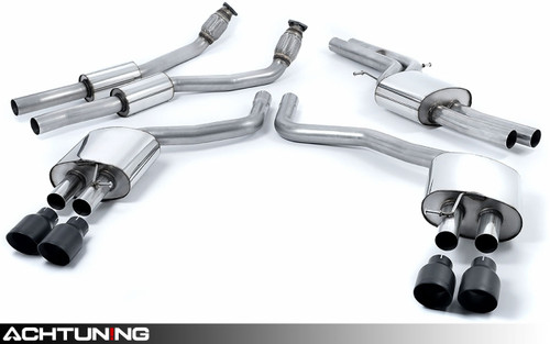 Milltek SSXAU560 Catback Quad Tip Street Exhaust Audi C7 S6 and S7