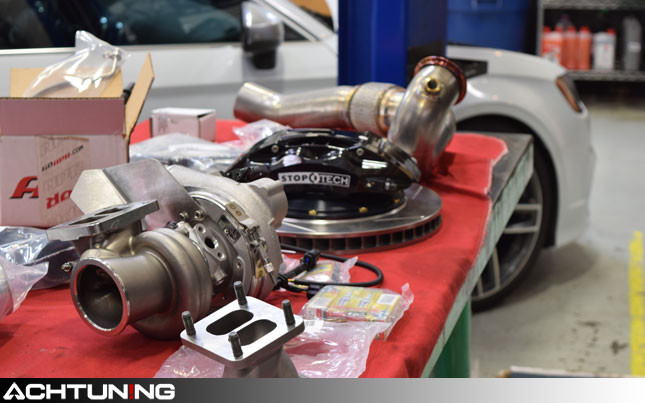 Audi S3 gets APR's Stage 3 Turbo Kit and StopTech Big Brake Kit