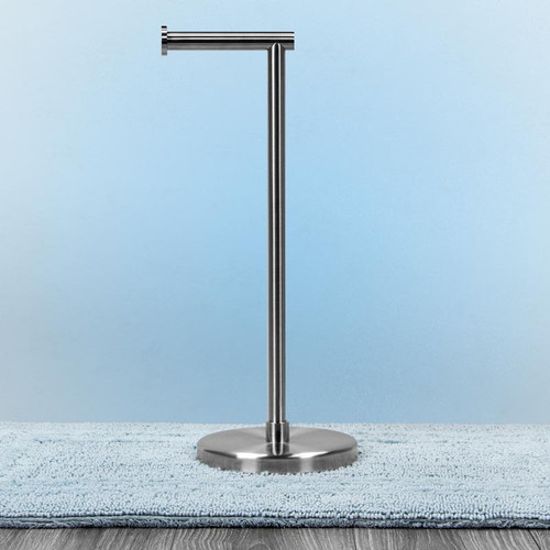 Freestanding Toilet Paper Holder (Brushed Stainless Steel) Freestanding Toilet Paper Holder (Brushed Stainless Steel)