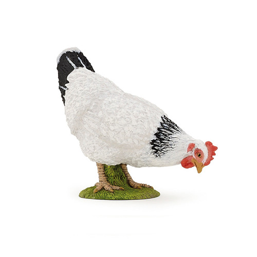 Hen White Pecking Papo