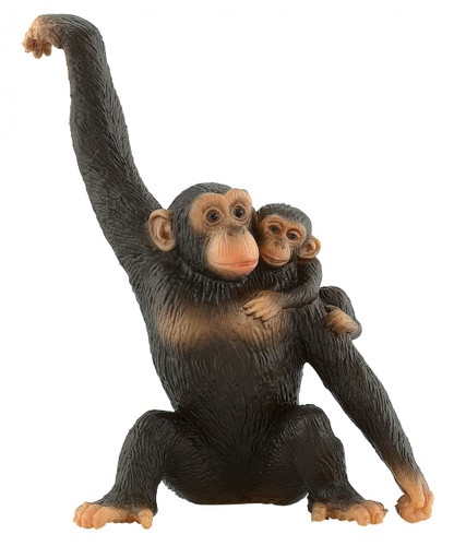 Chimpanzee with Baby Bullyland