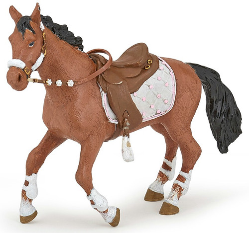 Winter Riding Girl Horse
