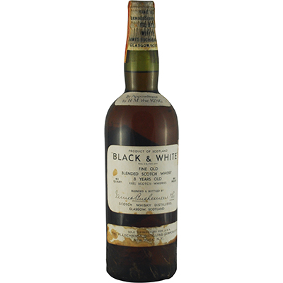 Rare Scotch Whisky 1930s - James Buchanan's Black & White