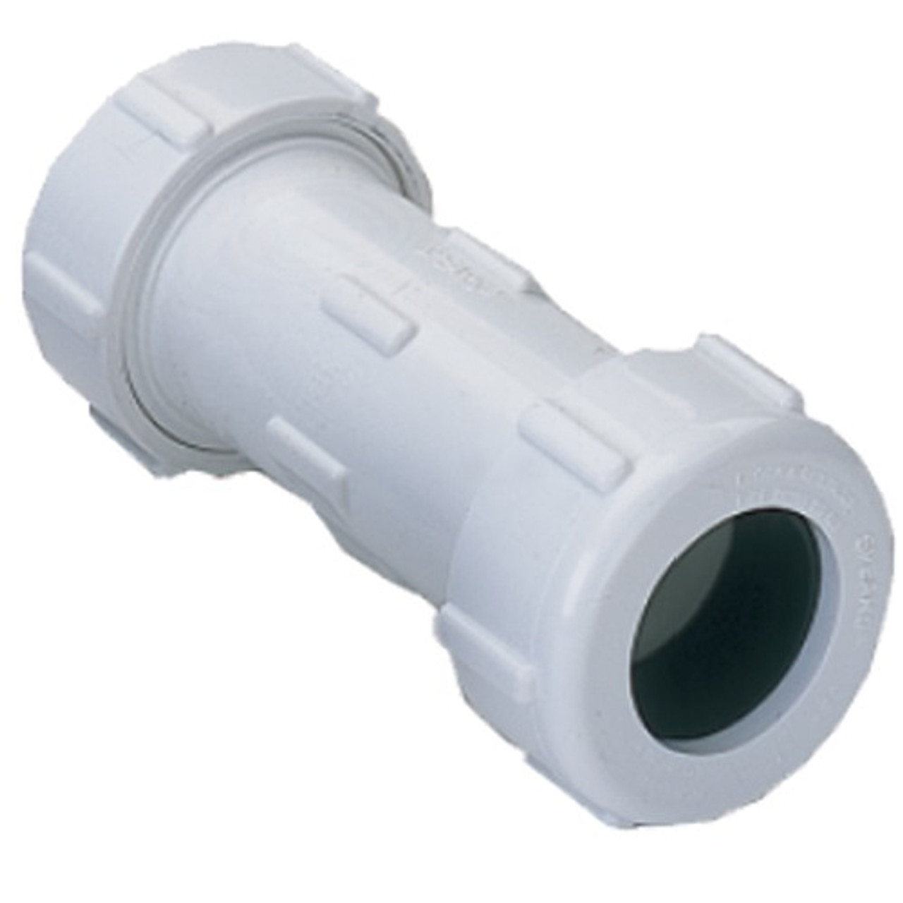 1" IPS PVC Compression Coupling (White) - The Drainage Products Store