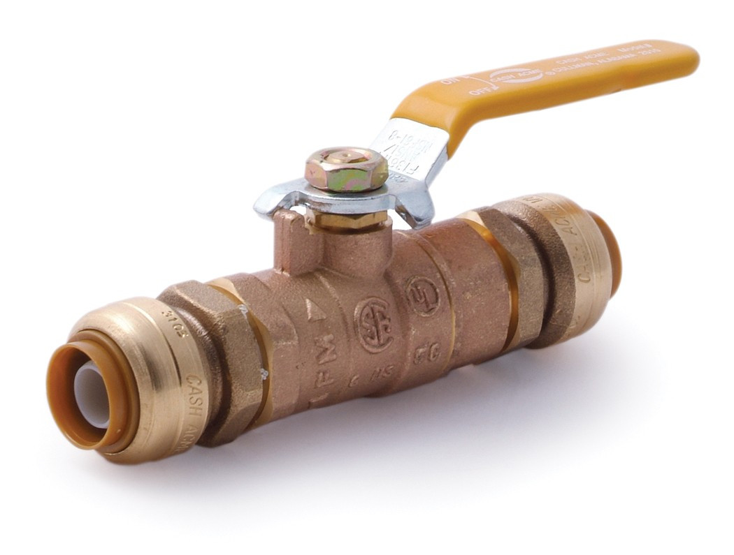 SharkBite 1" Brass PushFit Ball Valve (Lead Free) The Drainage Products Store