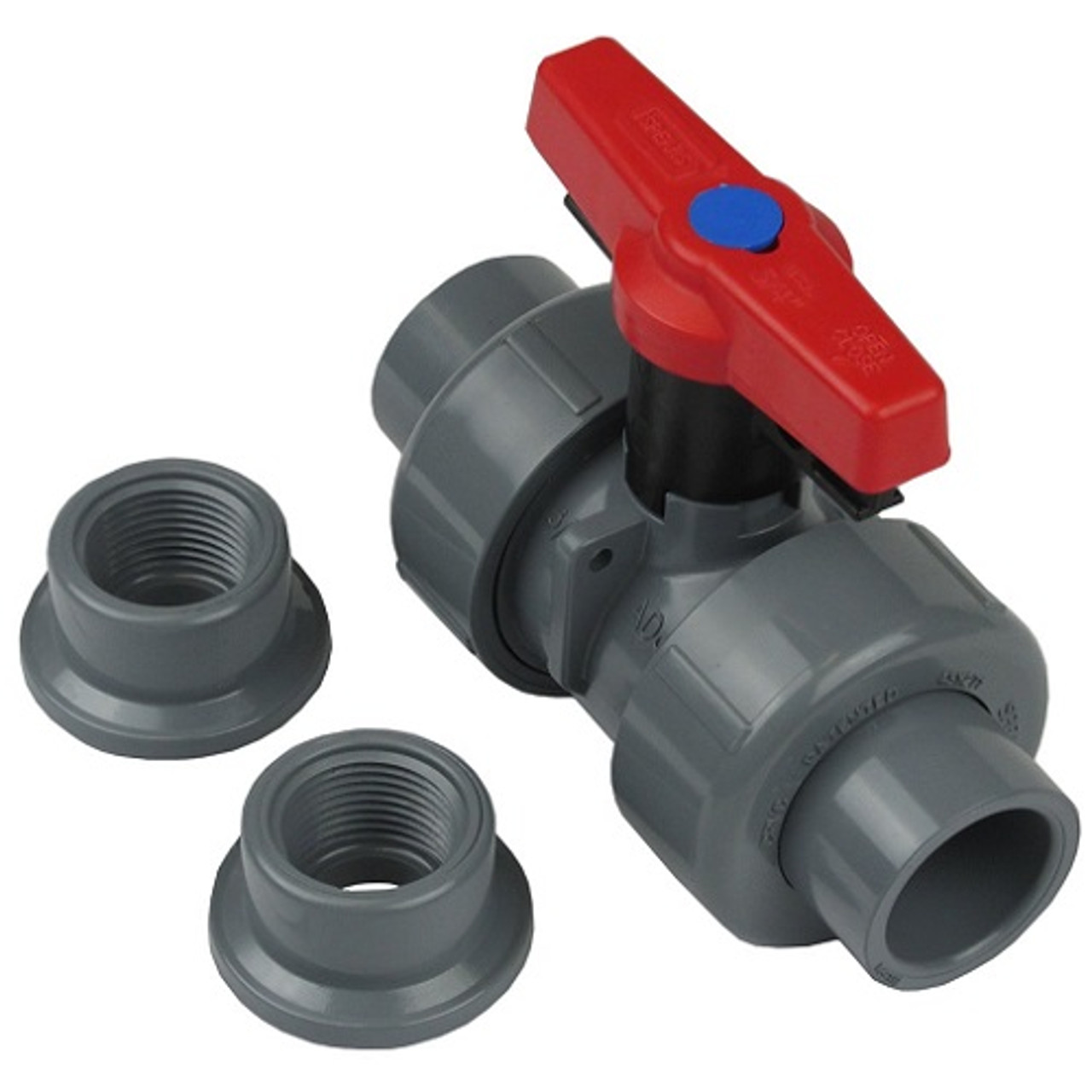 PVC 1 1/2" True Union 2000 Industrial Ball Valve The Drainage
