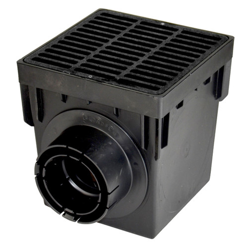 NDS 9" Catch Basin Kit w/ Black Grate - The Drainage ...