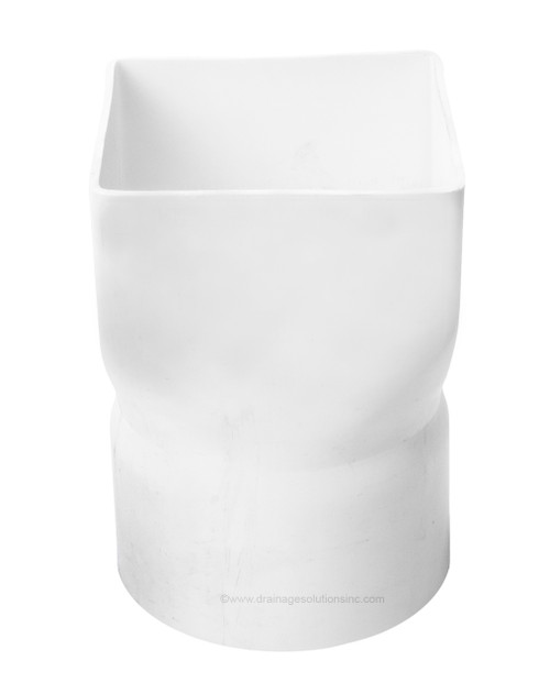 PVC 4" x 4" x 4" IPS Downspout Adapter (Centered) (DS x Spigot) The