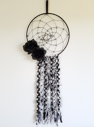 Black and Silver Grey Dreamcatcher 1