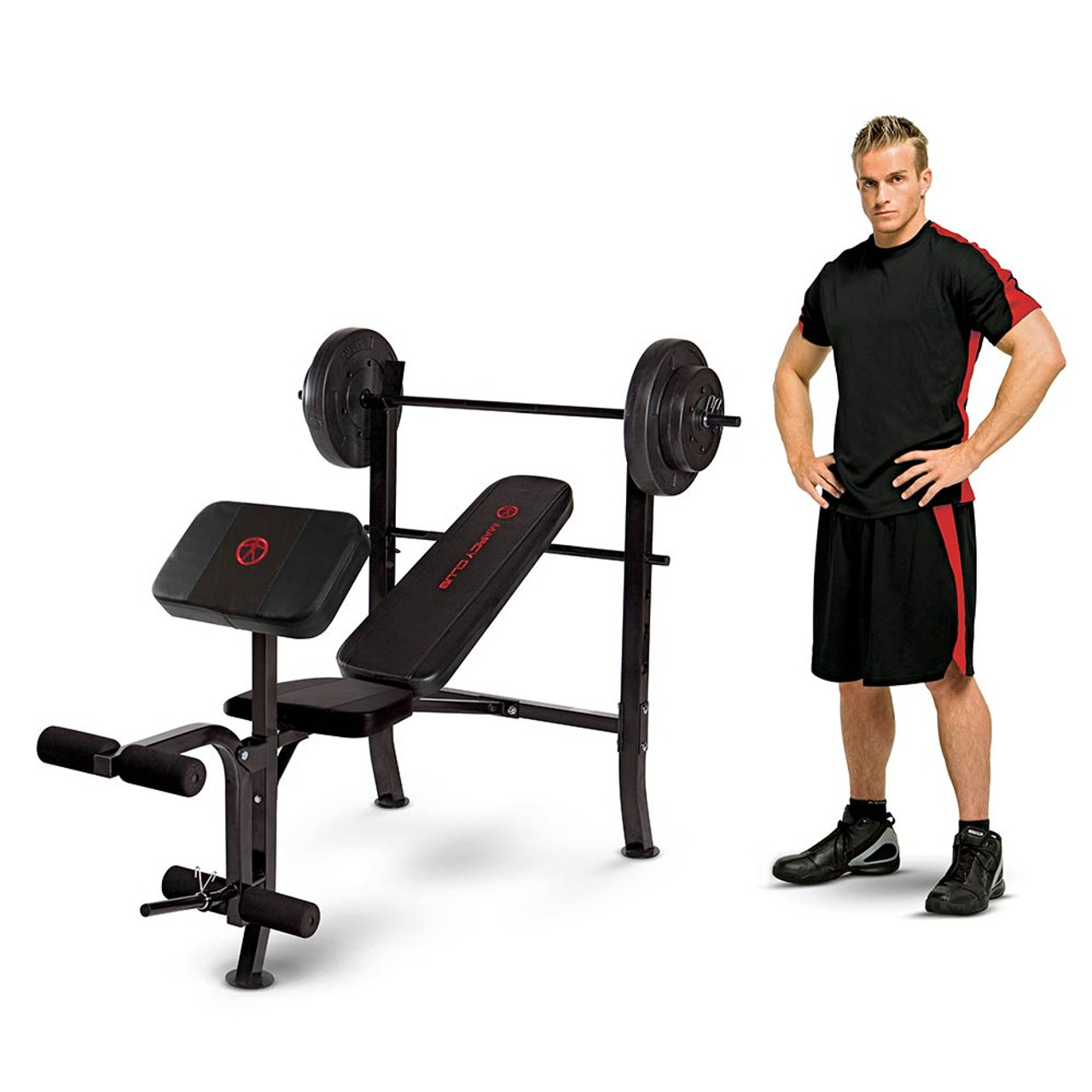 The Standard Weight Bench Marcy MKB-2081 includes weight for your convenience