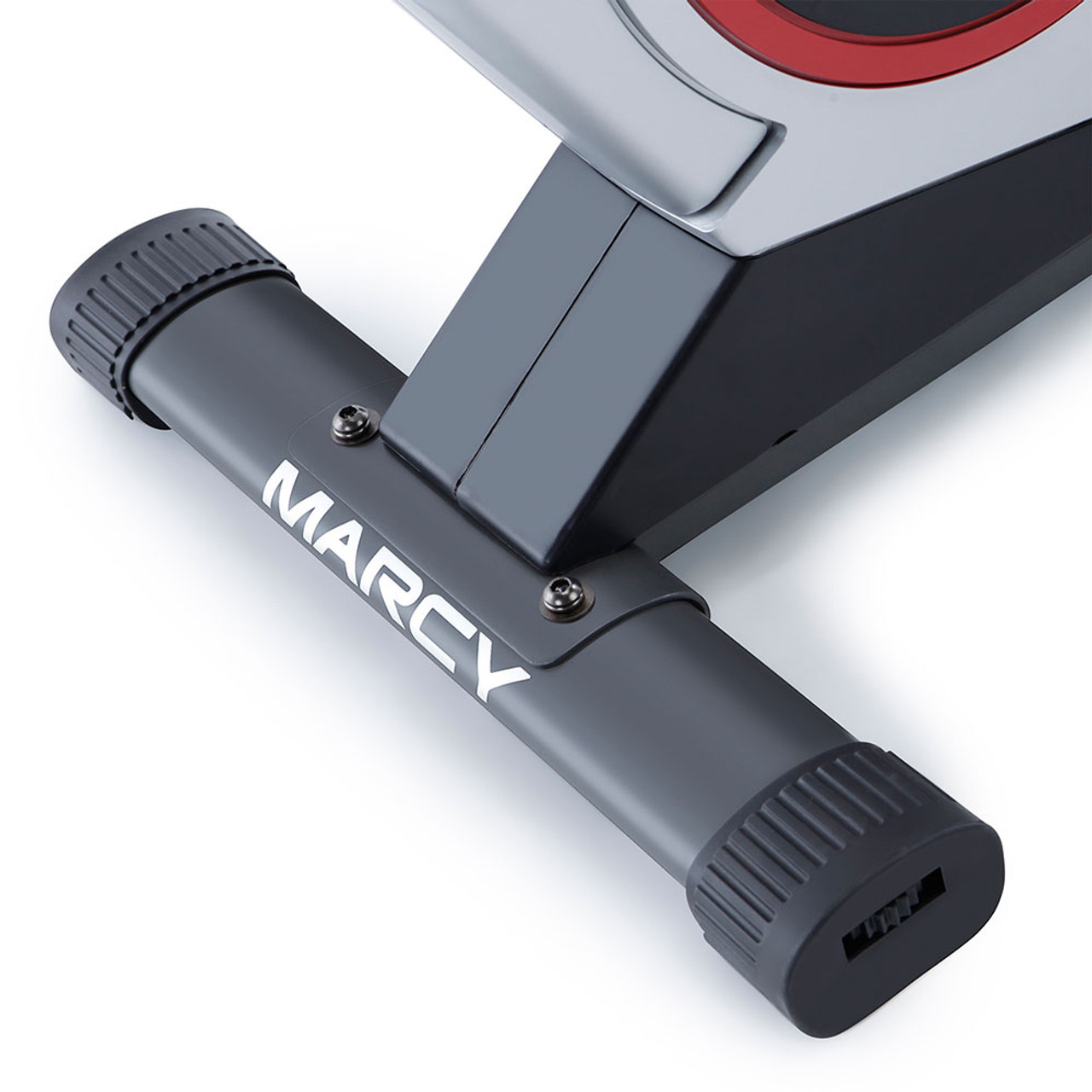 Regenerating Magnetic Upright Exercise Bike Marcy ME-702 has adjustable pads for sturdy balance