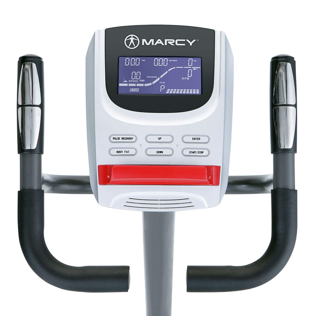  Regenerating Magnetic Upright Exercise Bike Marcy ME-702 with LCD Computer Display Screen to monitor progress