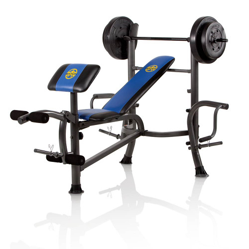 Marcy Standard Bench 80 lb. Weight Set - Heavy Duty High Quality