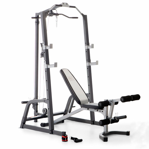 Marcy Deluxe Cage System With Weight Lifting Bench