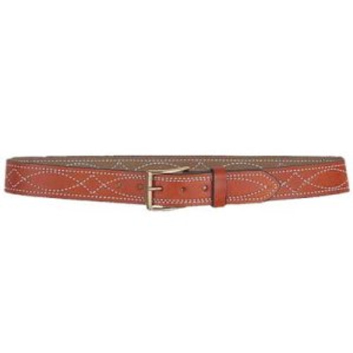 FANCY STITCH LINED BELT, 1 1/2"