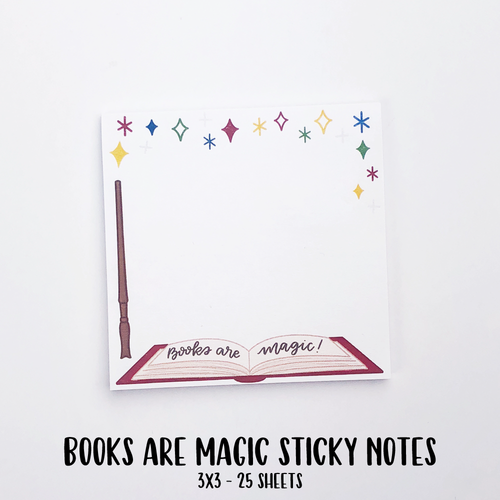 Books are Magic sticky notes by Studio L2E Books are Magic sticky notes by Studio L2E