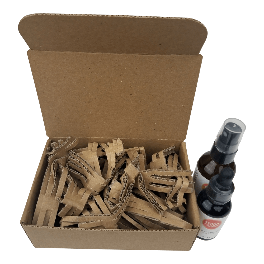 shipping box with corrugated bubble wrap