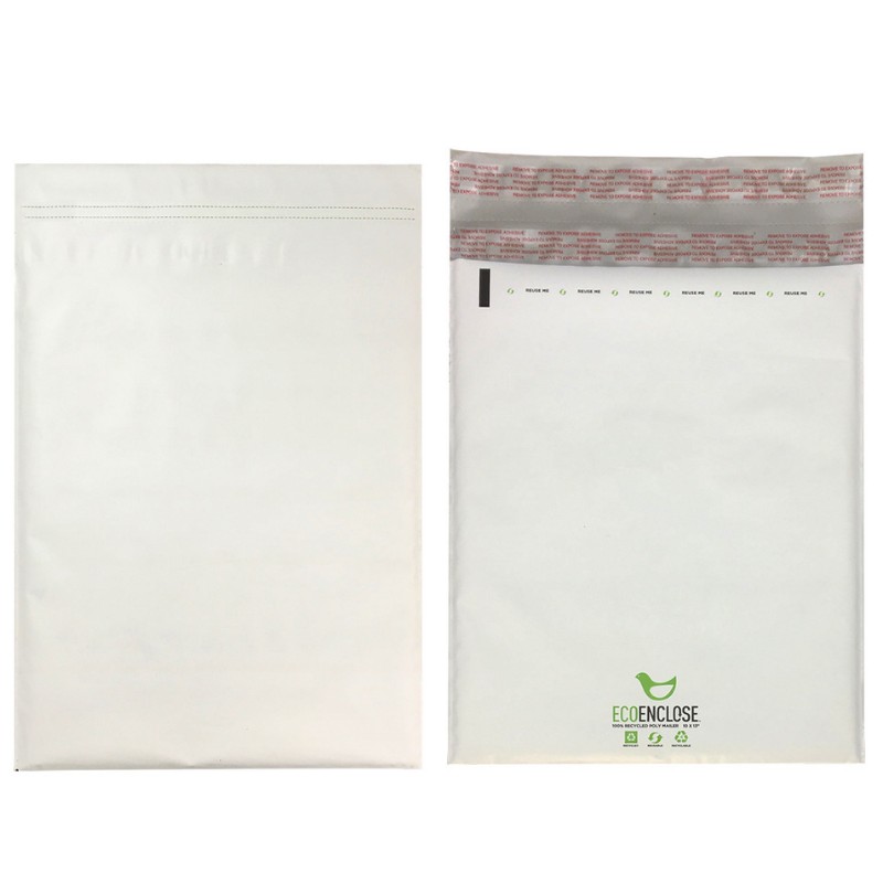 100% recycled poly mailers