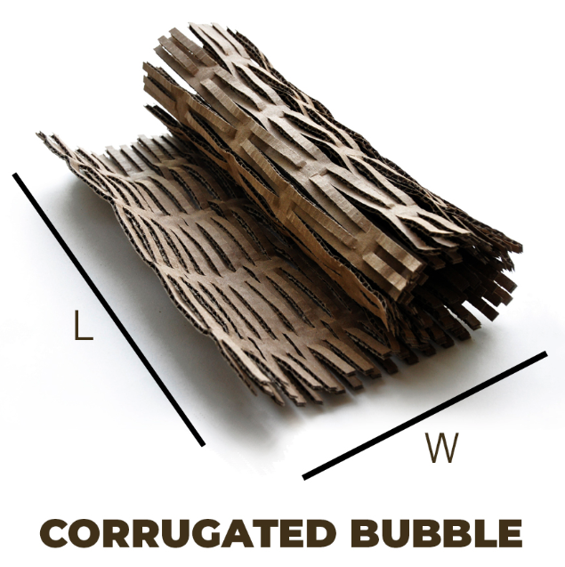 corrugated bubble size guide
