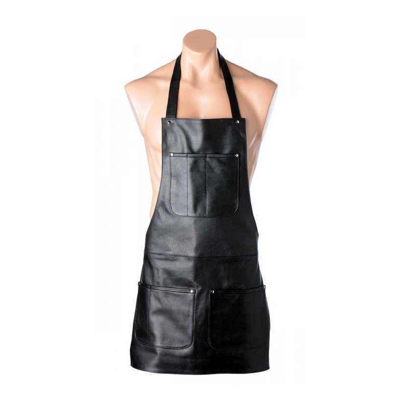 Strict Leather Premium Black Leather Apron Dallas Novelty