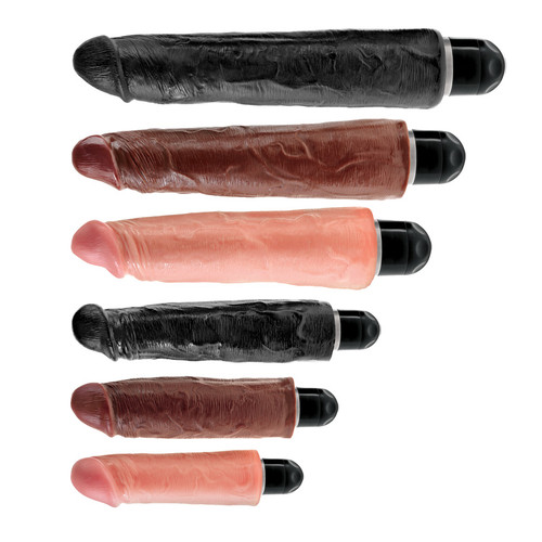 Buy Vibrating Stiffy 5 Inch Realistic Dildo Brown Pipedream Products King Cock