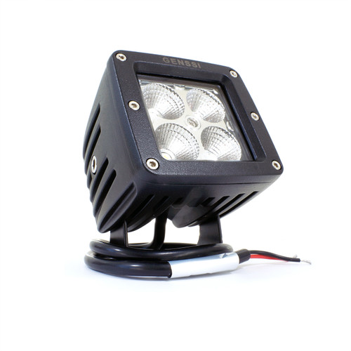 20W Bumper Bar Duely Flood POD LED Light Black - GENSSI auto wiring spools 