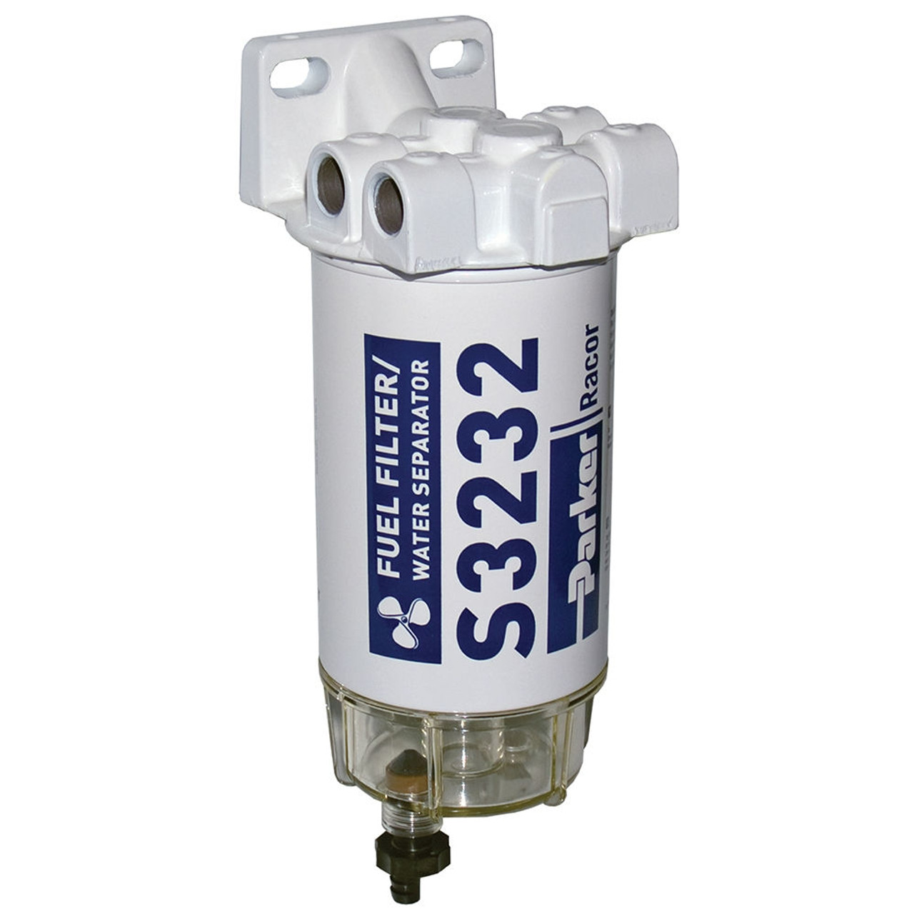 Racor Aquabloc Marine 3/8 in. 90 GPH Spin-On Gasoline Filter Assembly