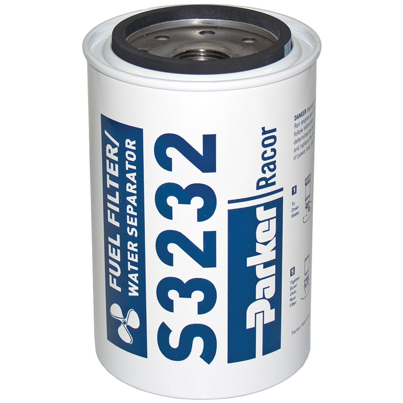 Racor 1 in. Marine Aquabloc Replacement Gasoline Filters - S3232 - 12 Qty