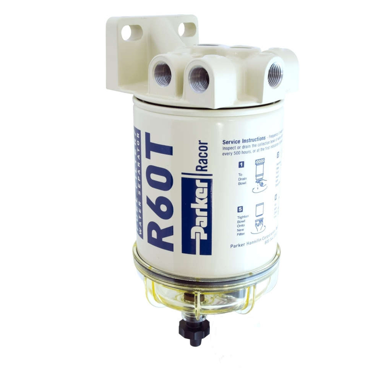 Racor 600 Series 60 GPH Diesel Spin-On Fuel Filters - 10 Micron - 6
