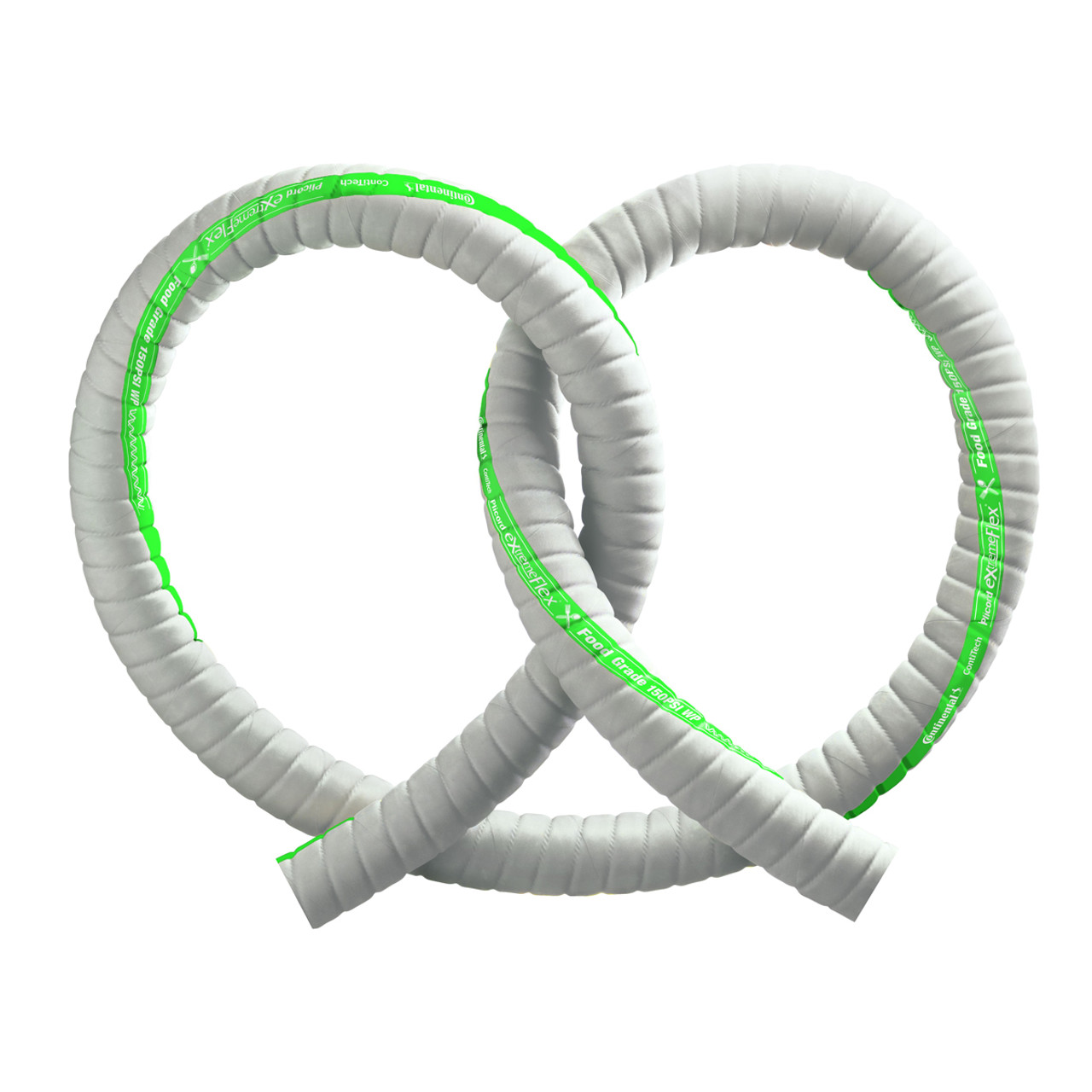 Continental ContiTech 2 in. Plicord ExtremeFlex Food Grade Hose Gray John M. Ellsworth Co. Inc.