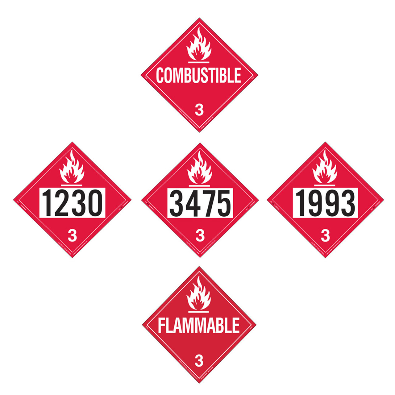 Labelmaster Flammable Liquid Placards Tagboard John M. Ellsworth Co