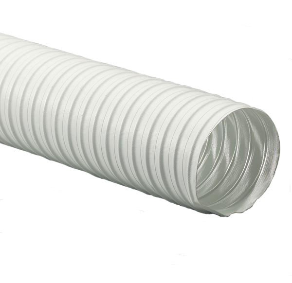 Flexaust® 25 ft. White Duct Hose (20°F to 325°F) John M. Ellsworth