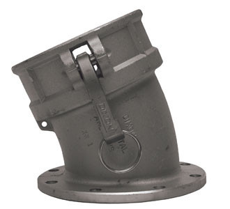 Dixon 4 in. Aluminum 22 1/2° Angle Coupler x TTMA Flange John M