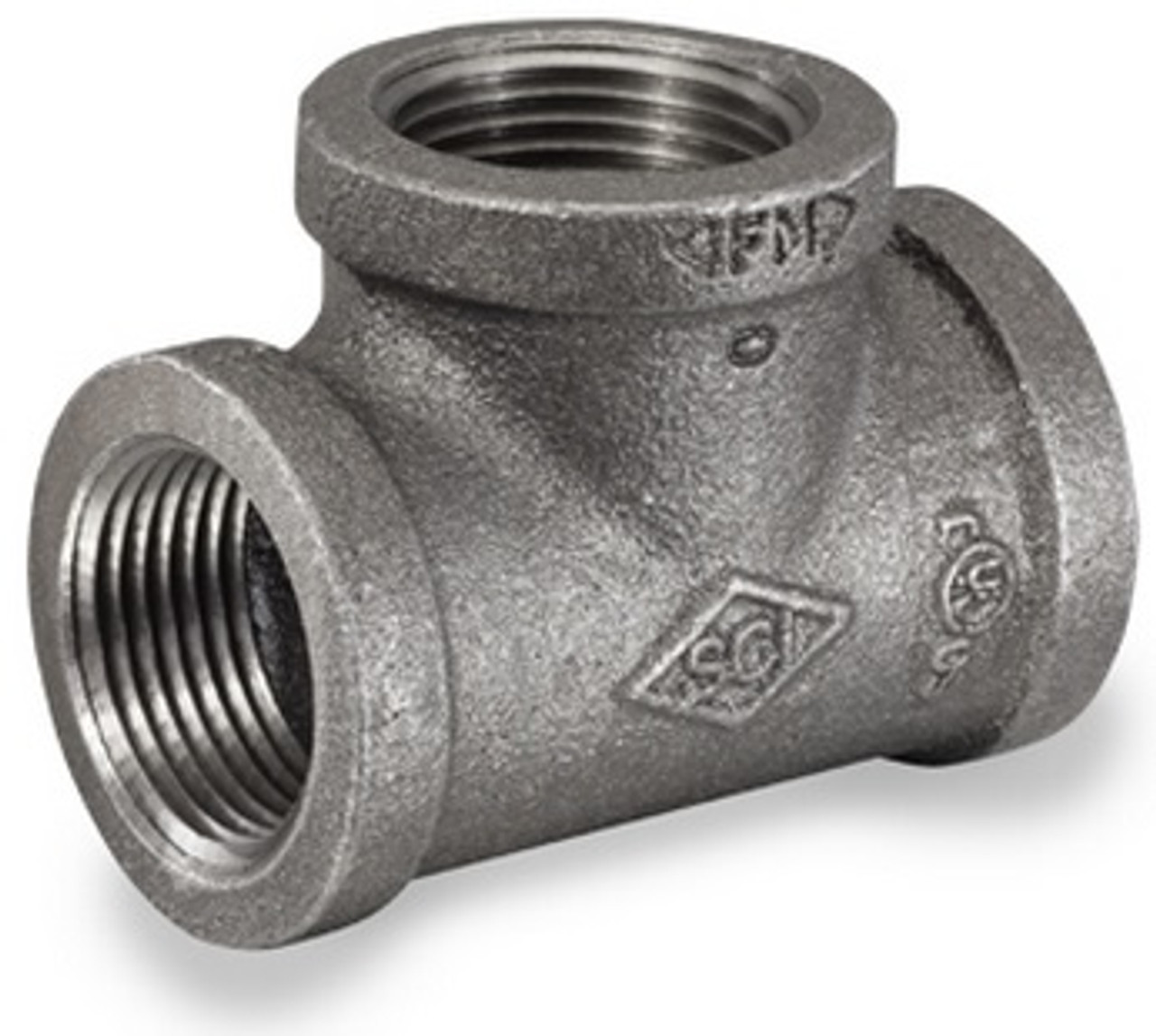 Smith Cooper 150# Black Malleable Iron 1 In. Tee Pipe Fittings ...