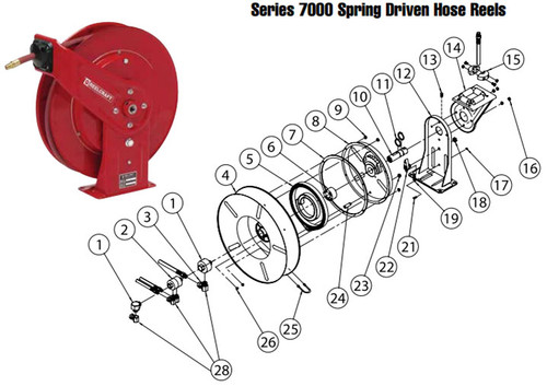 Reelcraft Series 7000 Reels - Replacement Parts