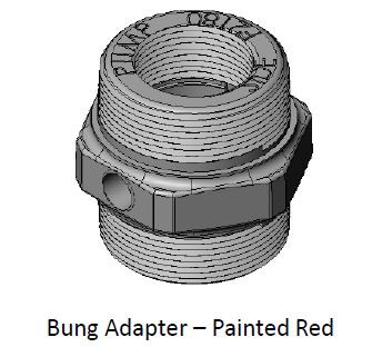 adapter for washer plug Co. M. for Kit Rite John Fill  Inc. Ellsworth Adapter FR700  Series Repair Bung