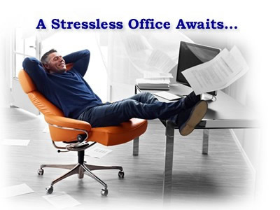 Stressless Blues Office Chair