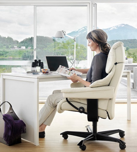 Increase your Comfort and Productivity with a Stressless Office Chair.