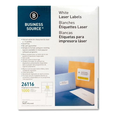 business source brand labels clear laser labels 6 up labels 3