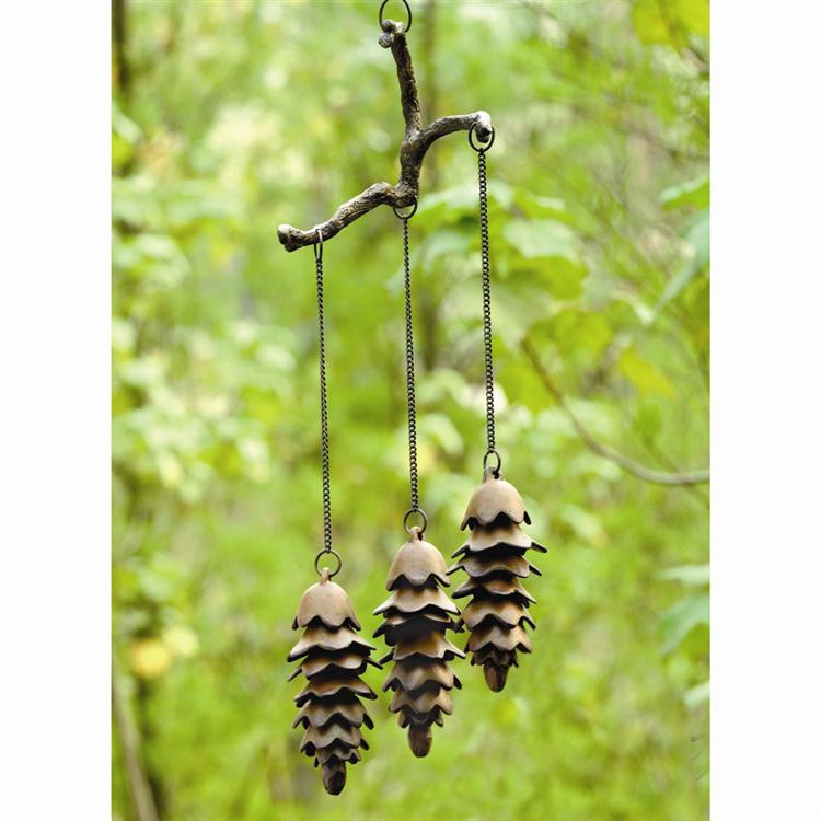 Triple Pine Cone Wind Chime
