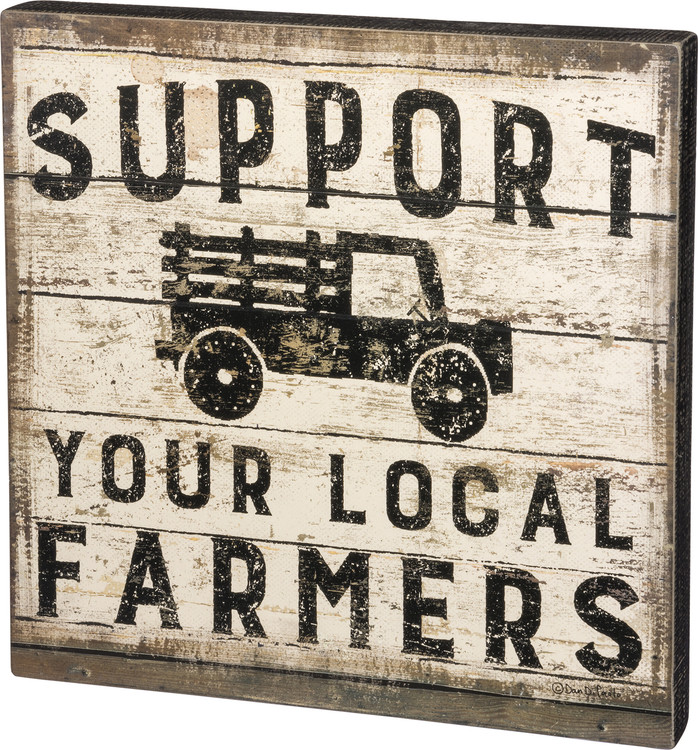 Box Sign - Support Farmers