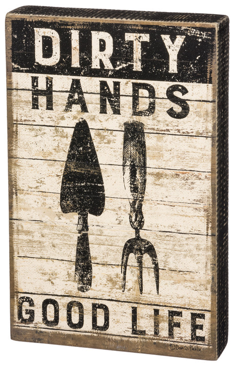 Box Sign - Dirty Hands