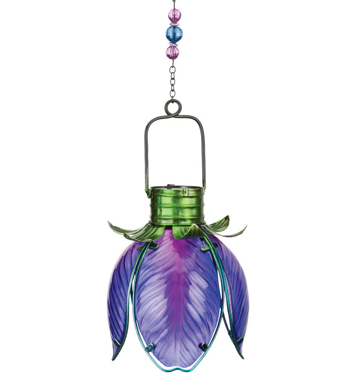 Solar Flower Lantern - Purple Iris