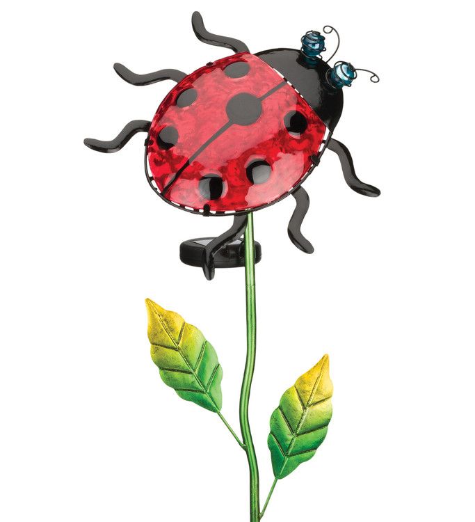Solar Filigree Stake - Ladybug