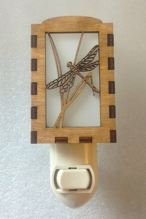 Village Craftsman Wooden Night Lights - Dragonfly