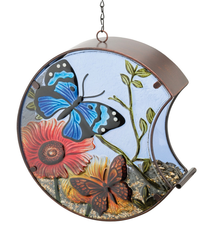 Hand-Painted Bird Feeder - Butterfly