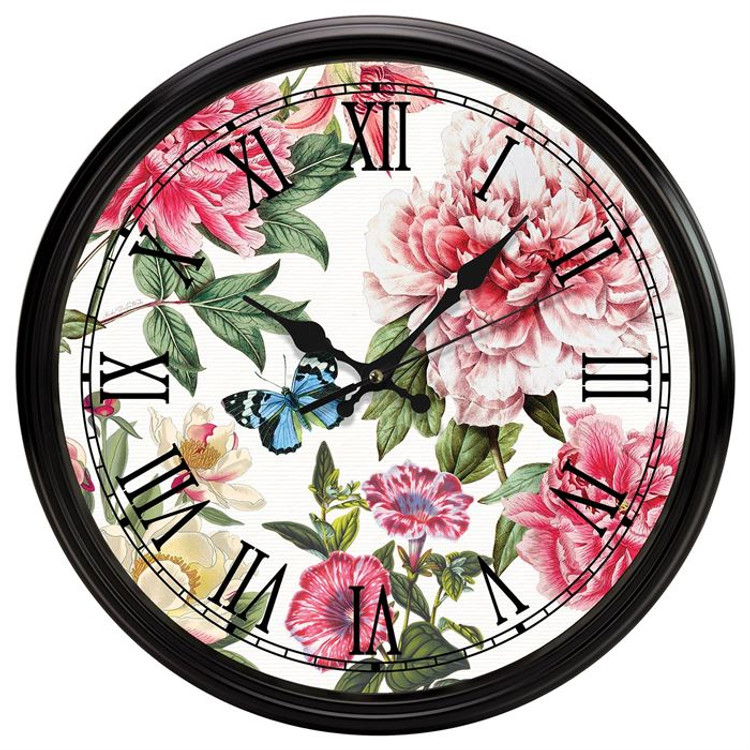 Peony Kitchen Clock