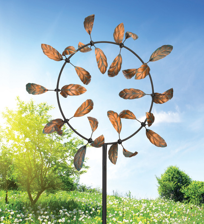 Vortex Kinetic Stake - Leaves